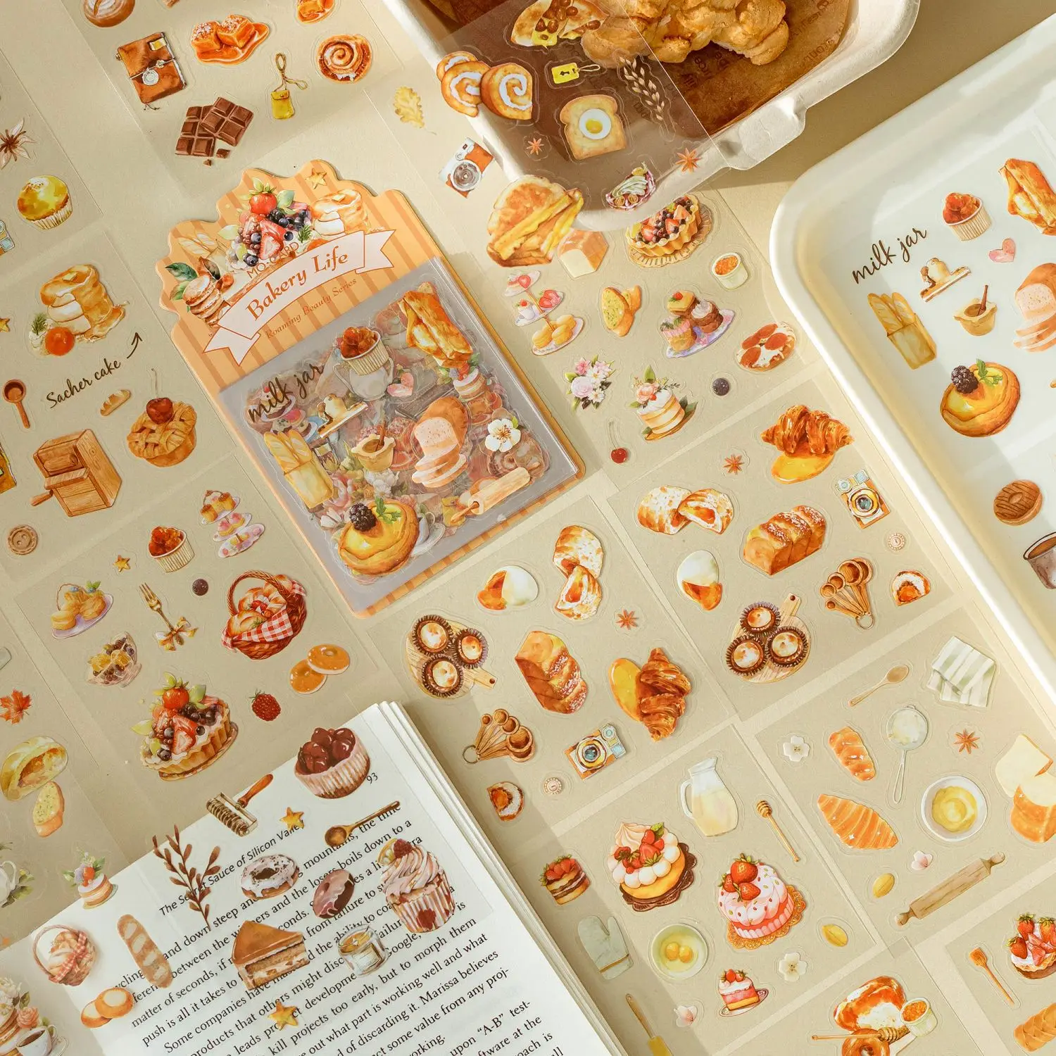 Card Lover 20 Pcs [Roaming Beauty Series] Cartoon Journal Stickers PET Sticker Paper Scrapbooking Material Scrapbook Kit