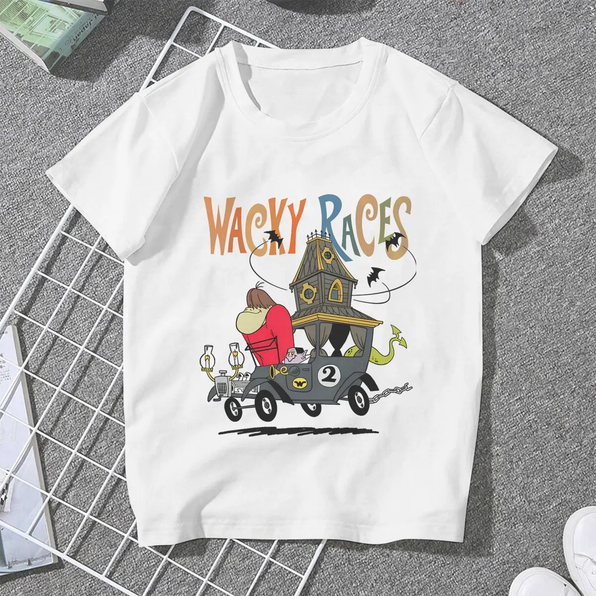 Distinctive TShirt For Girls Muttley Wacky Races Y2k Tees Fashion Female Polyester T Shirt Basic Summer