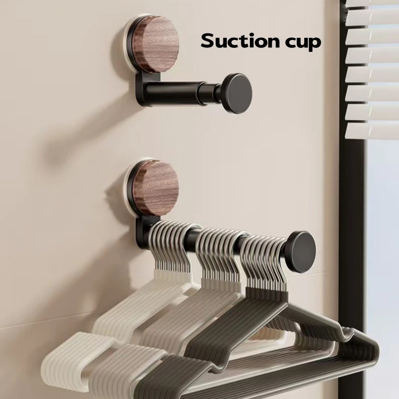Suction Cup Hanger Collector Multi-functional Telescopic Non-punching Non-marking Clothes Rack Wall Hanging Home Storage New