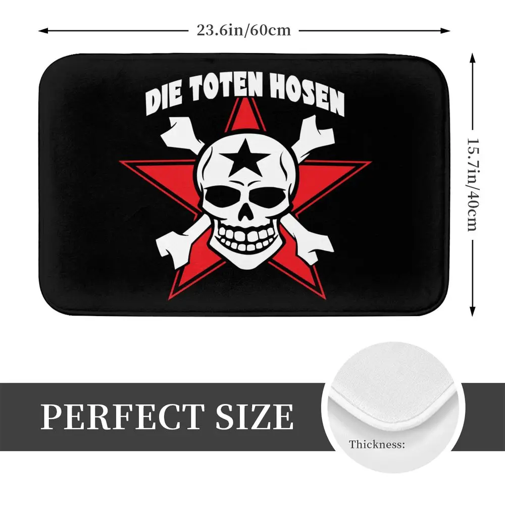 NEW Die Toten Hosen Printed Doormat Floor Mat Home Creative Mat Super Soft Absorbent Bathroom Door Mat Door Entrance Mat