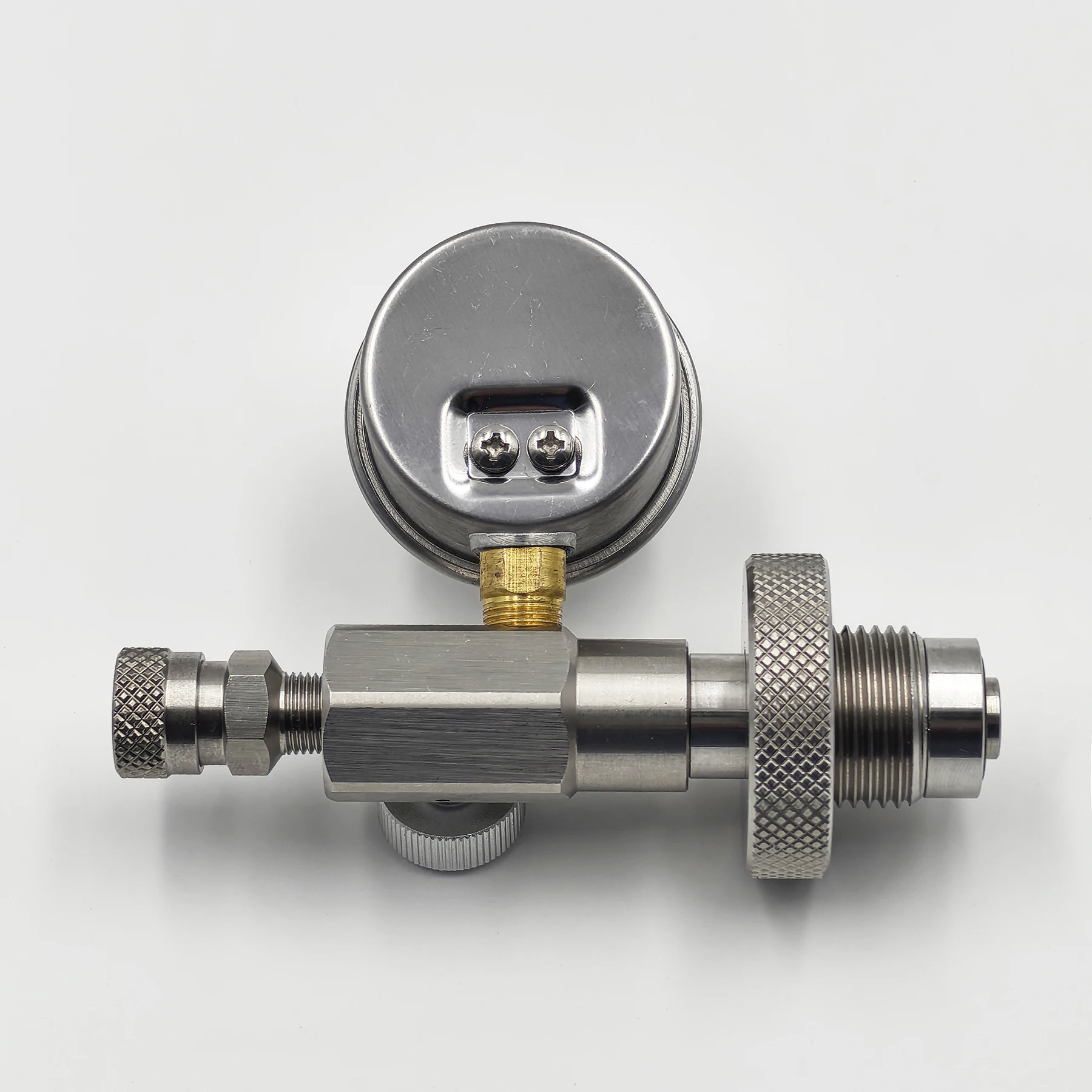 HPA 4500psi/300bar Air Diving DIN G5/8 Connect Fill Station Filling Ladeadapterventil Edelstahl mit Schlauch – Detail 17