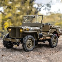 In Stock Fms1/12 Willys Remote Controlled Off-Road Electric Rc Climbing Vehicle Military Truck Simulation Model Adult Toys Gift