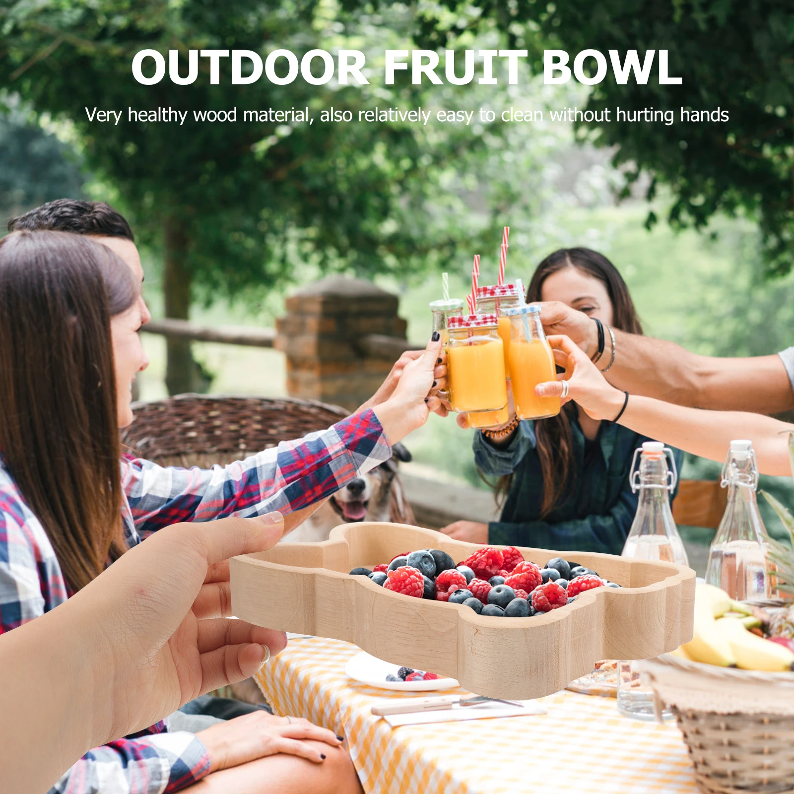 

Wooden Storage Tray Small Platter Serving Fruit Snack Dried Dinner for Parties Dry Fruits