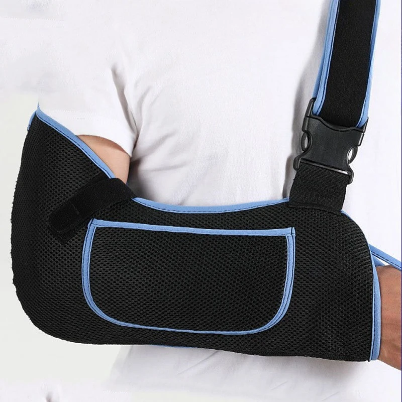 Unisex Breathable Arm Guard with Phone Storage Space Hands Elbow Wrist Injuried Orthosis Postoperative Recovery Support Strap