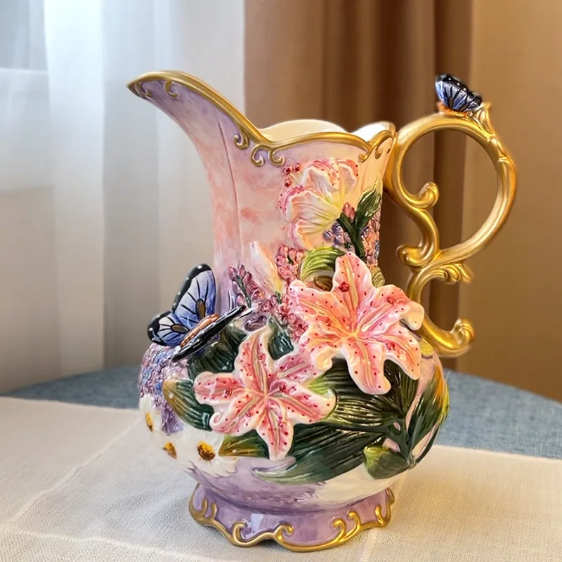 2026 Ceramic Vase Ornament Home В Скандинавском Стиле تحف كبيره للمنزل Floreros Altos Decoration Maison Jarrones Room Decor