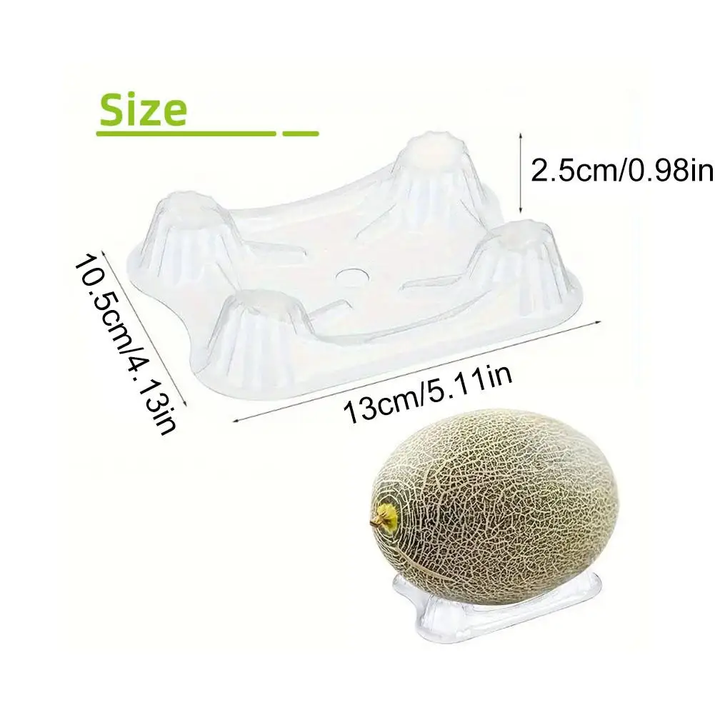 20/50/100pcs Transparent Watermelon Fruit Planting Tray Vegetables Plant Support Basket Household Garden Planting Supplies