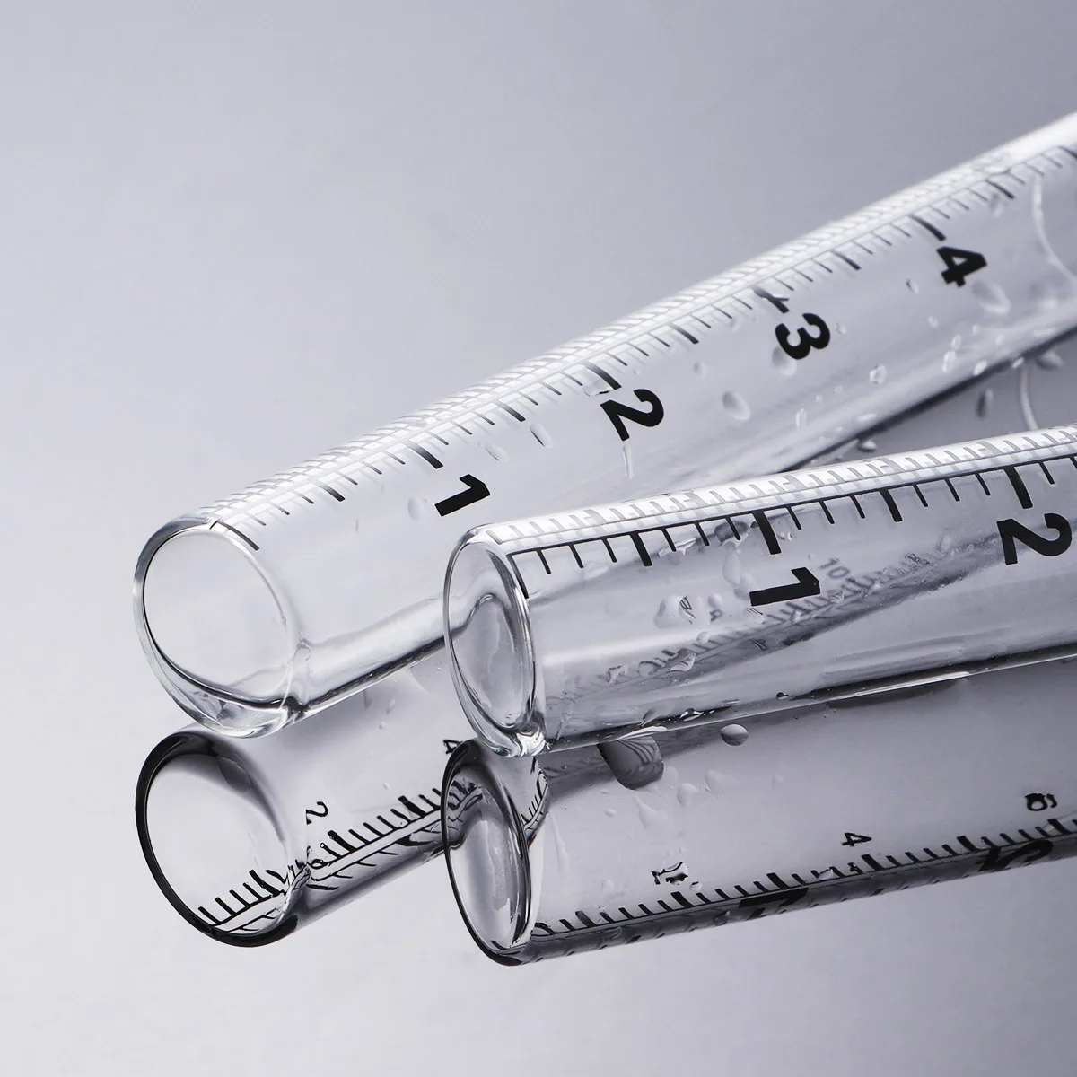 

2Pcs 12Cm Flat Bottomed Glass Test Tube Rain Gauge with Clear Calibration Up to 5 Inches for Farming Meteorology Garden