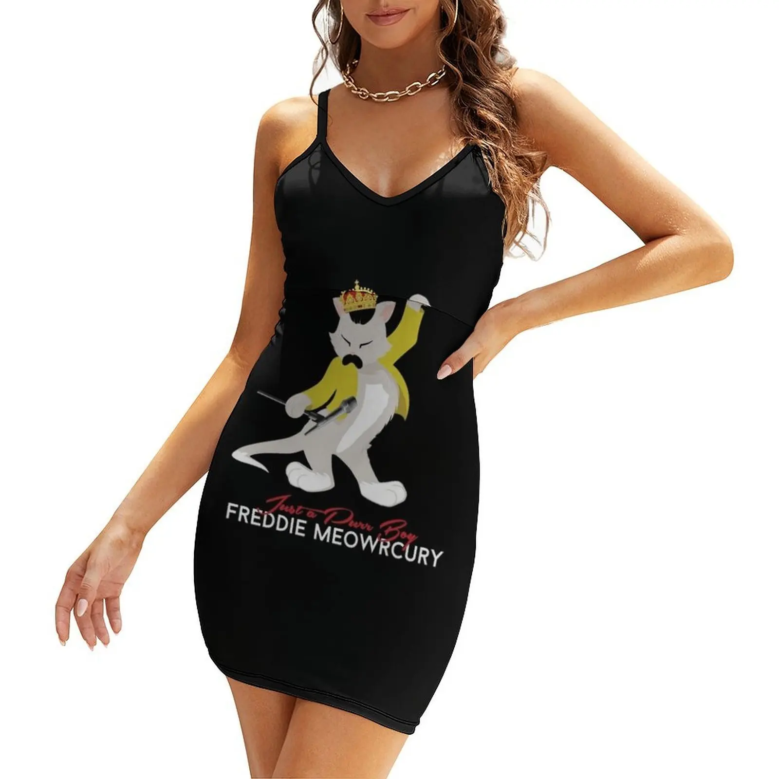 

Freddie Meow Sling Dress Women's summer dresses summer dresses women 2025 women evening dress Bridesmaid dress woman