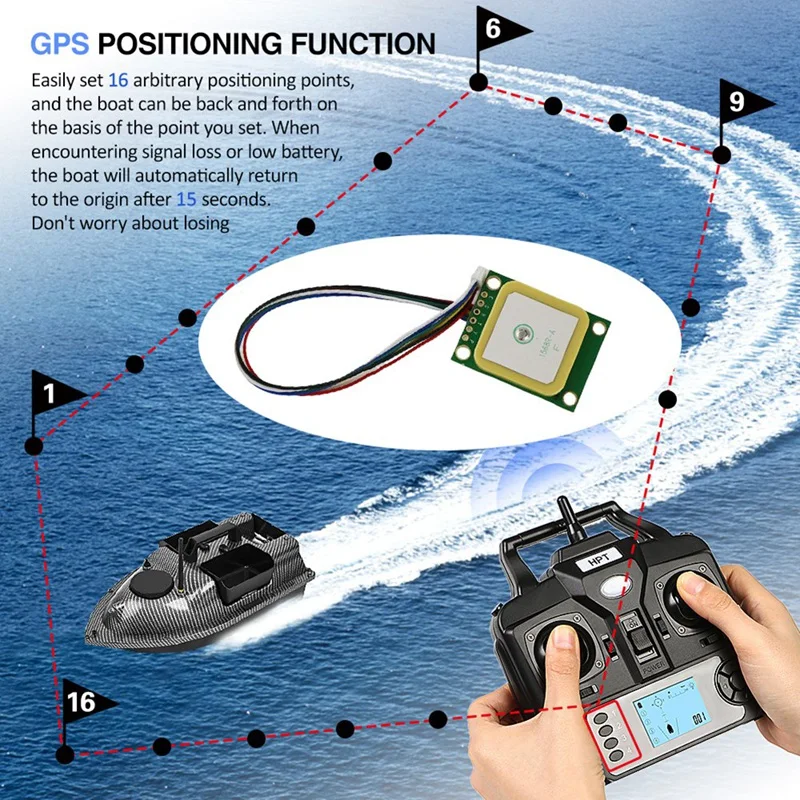 Outdoor Bait Boat GPS Module For GPS Fishing Boat R18 CTV18 V18 C118 Replacement Parts For Fishing Bait Boat