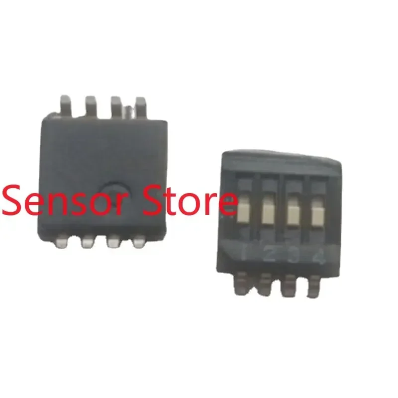 10PCS KHS04E Dip Switch 4P 1.27mm Pitch 4-position SMD Coding Switch.