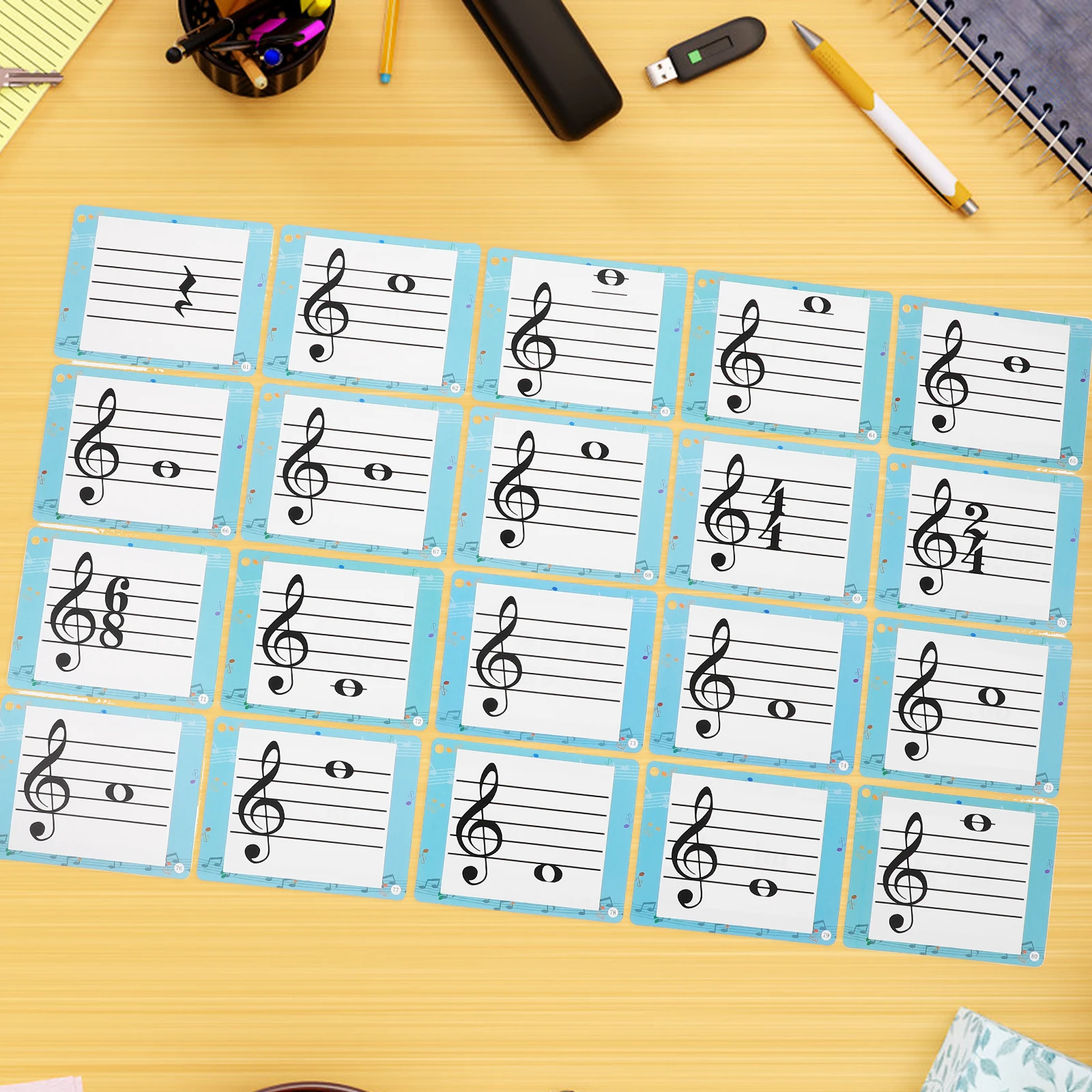 

80Pcs Music Education Cards Music Note Theory Flashcards for Piano Violin Students Learning Aid Piano Flashcards
