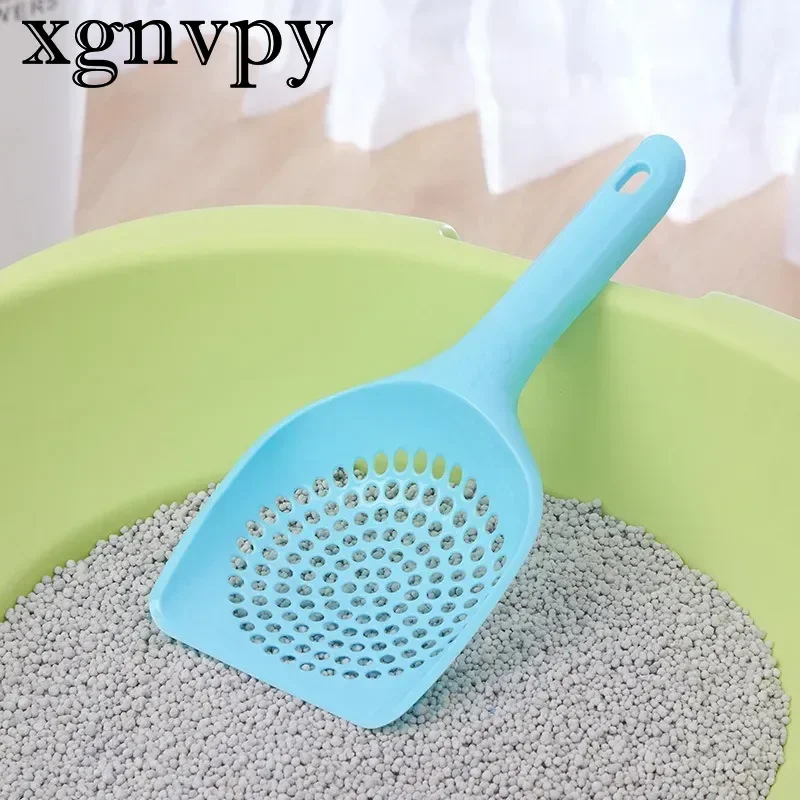 xgnvpy Durable Thick Cat Litter Shovel Scoop Waste Tray Cleaning Tool Plastic Cat Sand Toilet Cleaner Spoon for Pet Hygiene