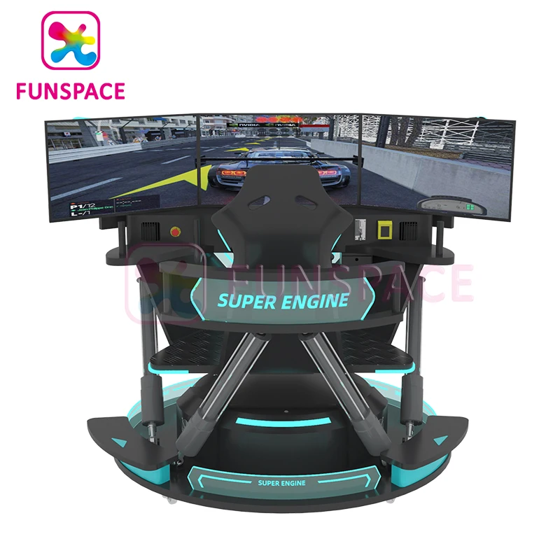 Intrattenimento al coperto Gioco di guida arcade a gettoni Macchina di divertimento Giro su auto Sim Sim Racing Sim Cabina di pilotaggio