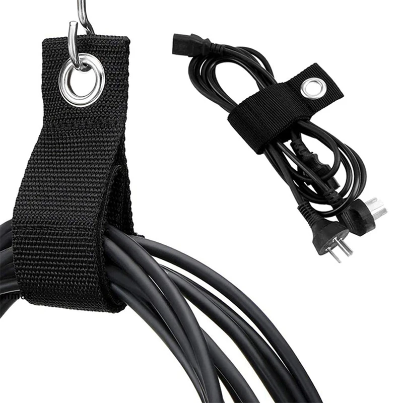 Organizador de cables de extensión, colgador de 24 piezas, gancho y bucle