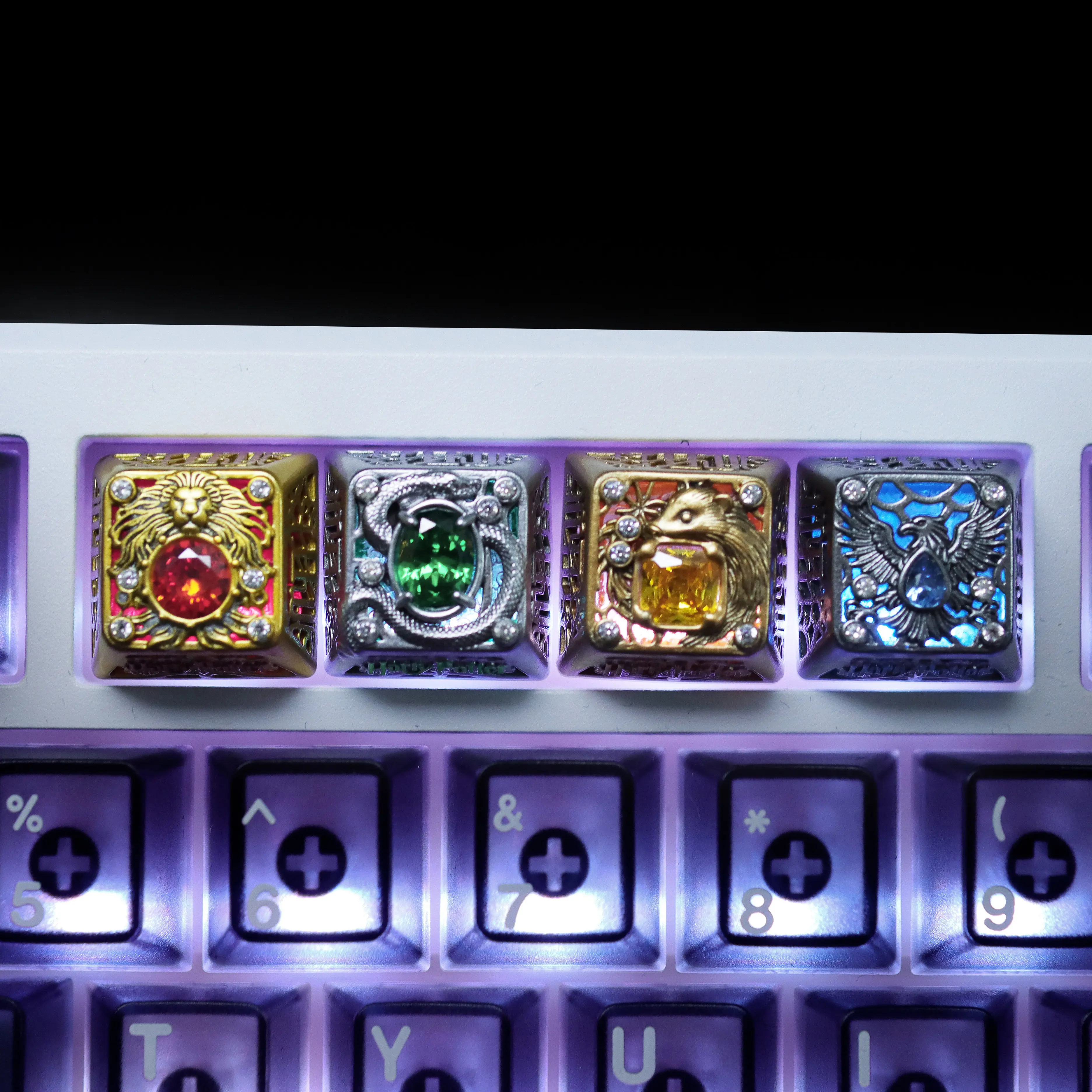 Harry Potter Hufflepuff Gryffindor Keycap Custom for Mechanical for DIY Backlit Keycaps for Pc Gaming Classic ESC Anime Gifts view 4