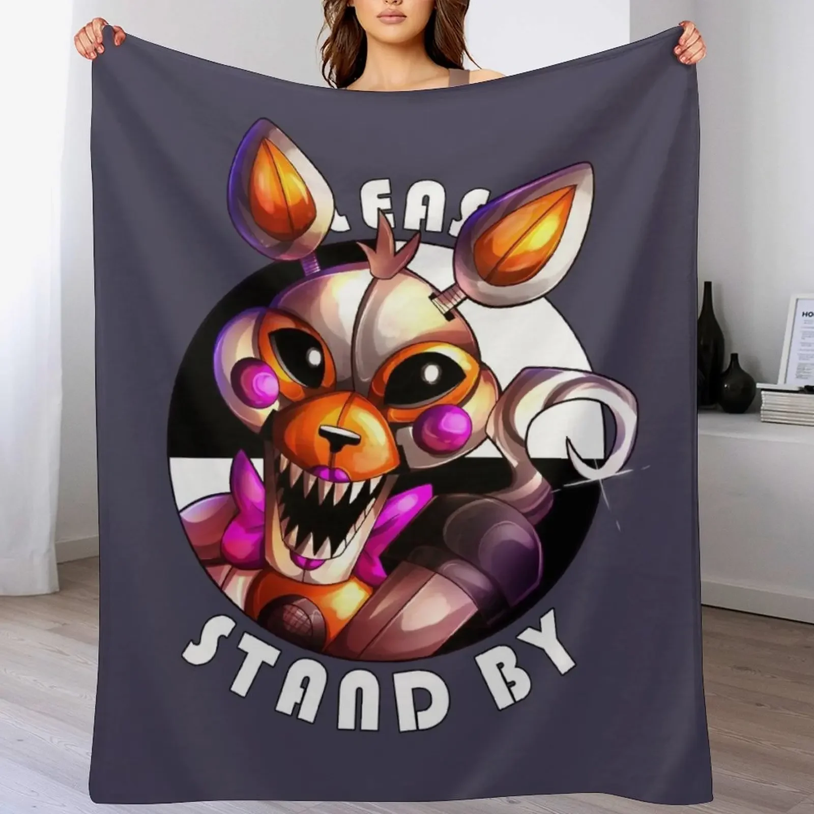 

Lolbit 2 ~ Throw Blanket Shaggy Thermals For Travel Decorative Beds Blankets