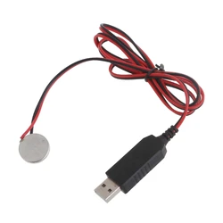 Portable USB to 3V CR2032 Fake Cord Power Supply Cable Instead of 1x CR2032 for Watch Remote QXNF