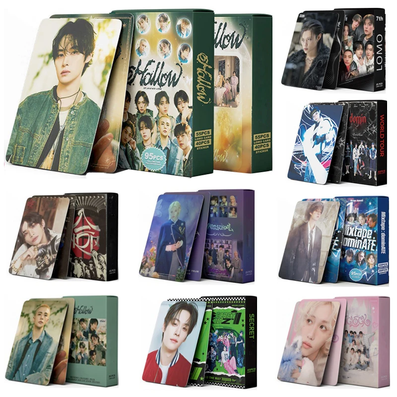 55PCS KPOP Idol Merch Photocard New Album Lomo Crads Photobook Fan Collection Card Poster Postcard Photos Gift