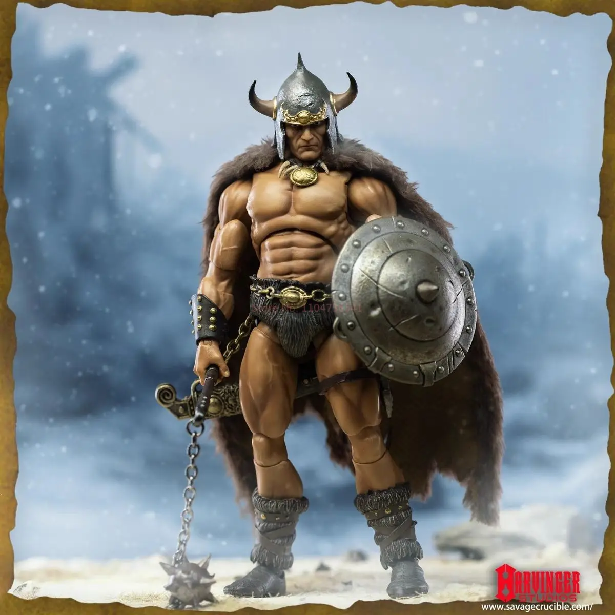Harbinger Studio Barbarian Series Action Figure - 1/12 Scale Collectible Soldier Toy Wave 2 Savage Crucible Full Set 6.5-7 Inch