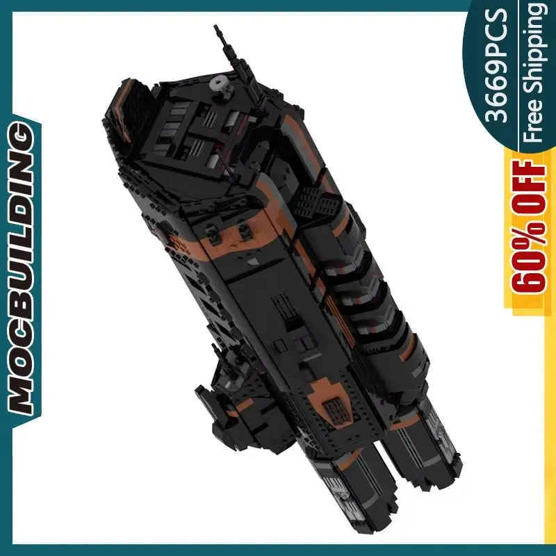 

MCRN Scirocco MOC строительные блоки, технологические кирпичи, сделай сам, собранный научный сосуд, космическая модель, игрушки, праздничные подарки, 3669 шт.