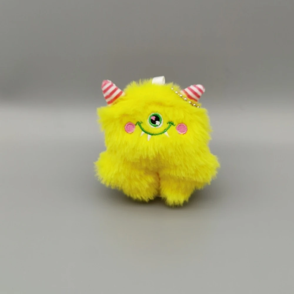 Muñeco monstruo de ojo grande de dibujos animados, muñeco pequeño monstruo, niña bonita, muñeco de peluche, bolsa colgante, joyería colgante