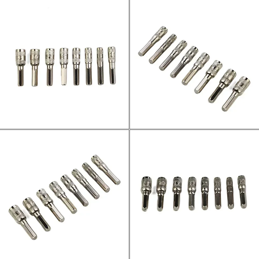 

8pcs H4 Screw Metric Driver Tool Drill Bit PH2.0/M2.5-5.5mm Hex Shank Hex Nut Socket Hexagonal Shank Hex Nut Socket Hand Tools