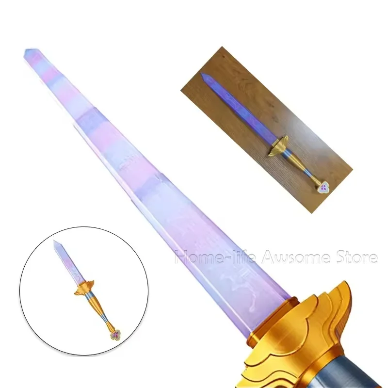 Rumi Sword With Symbol Outfits Roleplay Scalable Purple Long Sword Cosplay Prop Women Men Carnival Costume Accessories