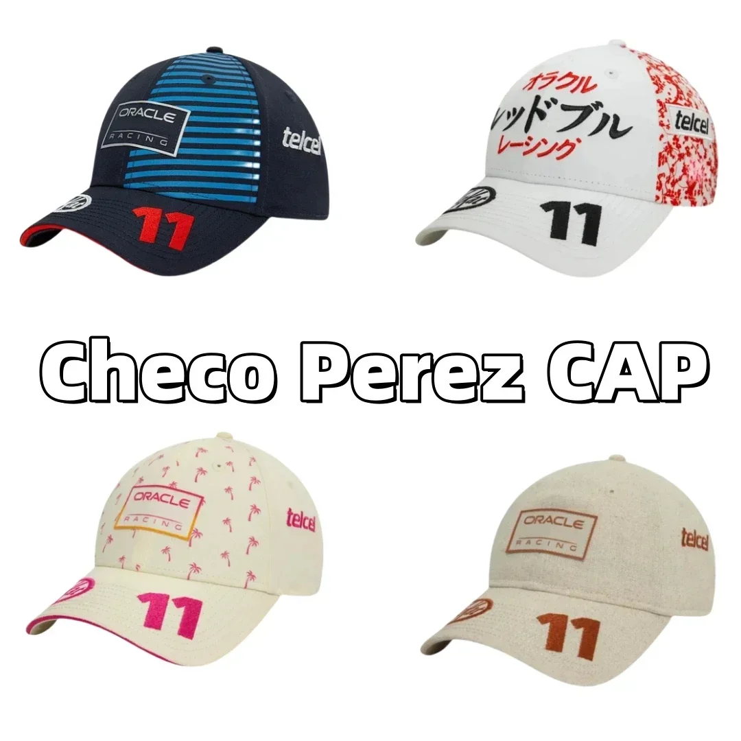 Sergio Perez Bull Team Checo Perez Monaco GP Miami GP Japan GP 2024 Cap Baseball Hat MAX Verstappen Hats Formula 1 Cap