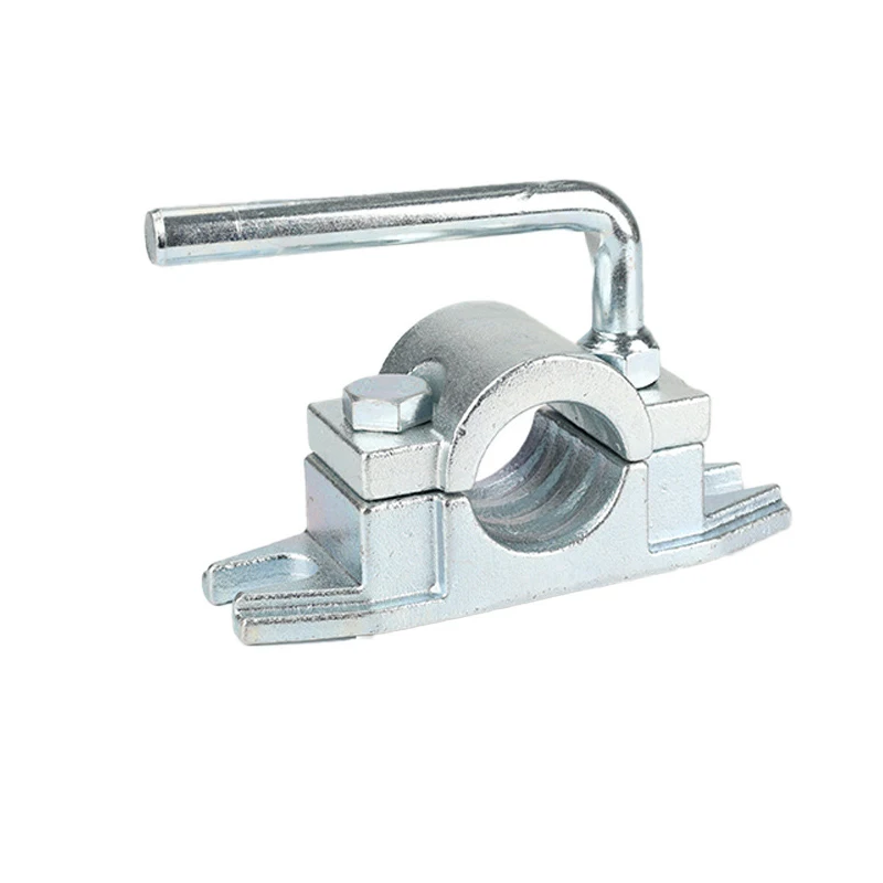 48mm Cast Trailer Jockey Wheel Clamp Jack Casting Pipe Clamp Rv Outrigger Fixator Split Clamp Prop Stand Support Trailer Parts