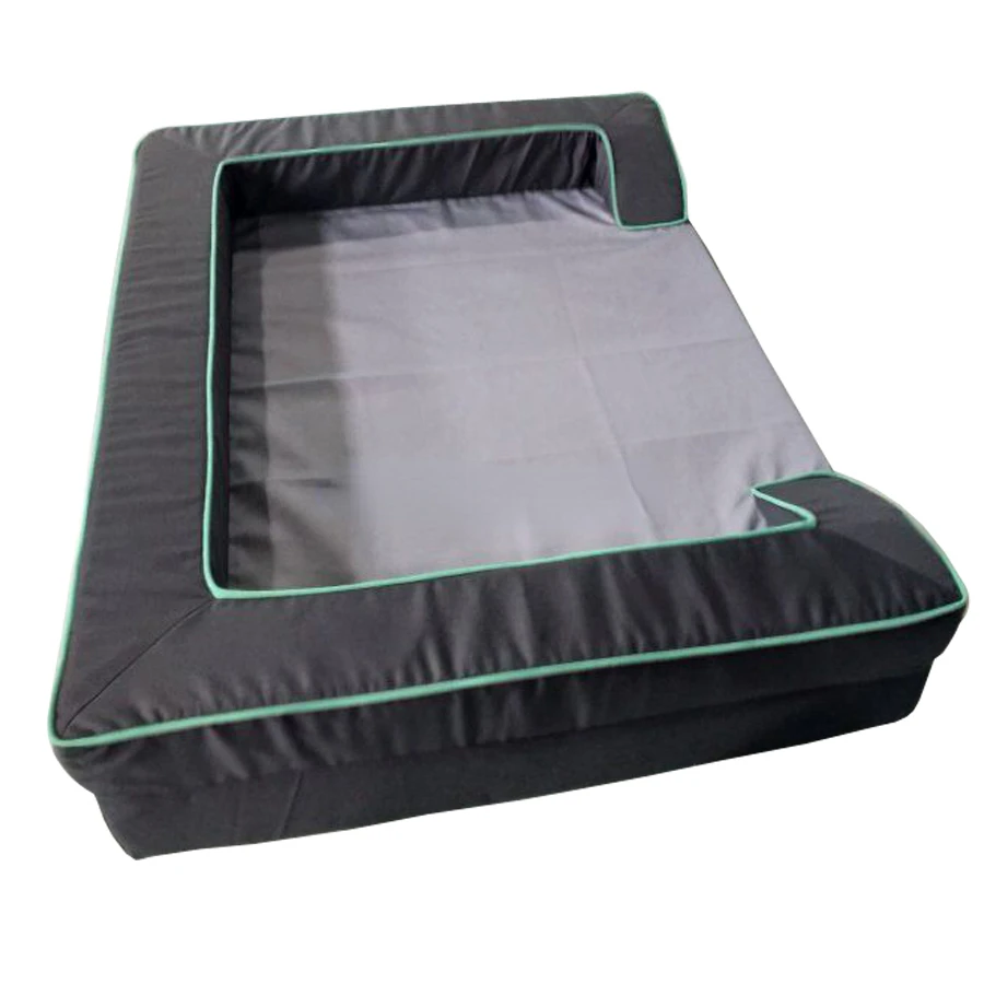 

Memory Foam Dog Bed With Pillow and Easy to Wash Removable Cover with Anti-Slip Bottom - Free Waterproof Liner Included