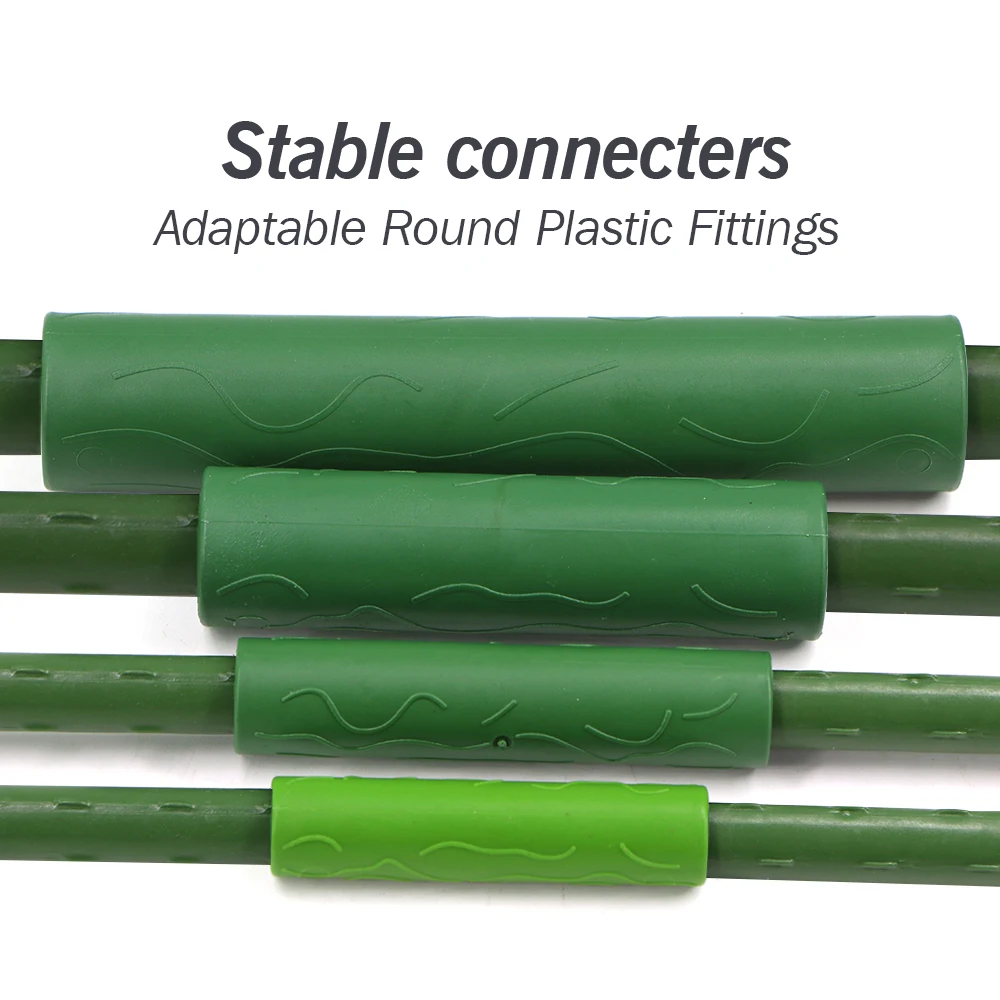 20PCS Plant Support Connectors Vines Climbing Plant Connecting Pipes 8/11/16/20mm Garden Stakes Grafting Stick Joint Accessories