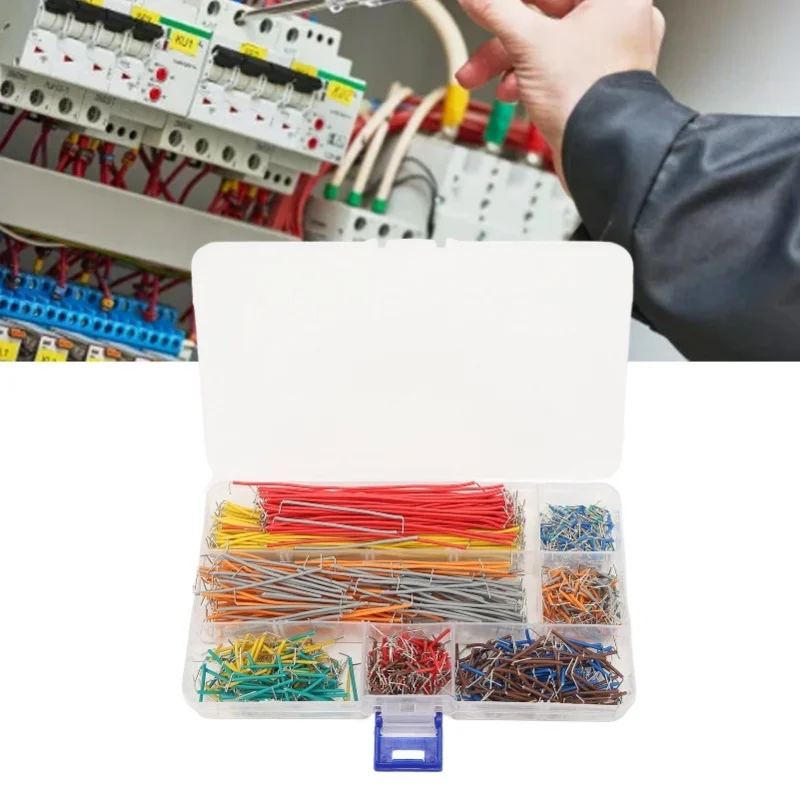 

E5 840PCS Breadboard Jumper Wire Flexible Breadboard Connecting Line Cable Plug-in Jumper Wires Copper Wire With Storage Box