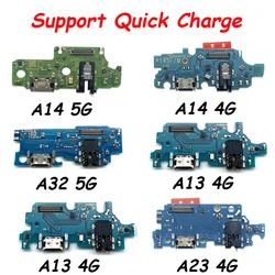 USB Charging Port Board Flex Cable Connector Part For Samsung A13 A22 A23 A32 4G A32 5G A14 A145F A23 4G A235F Microphone Module