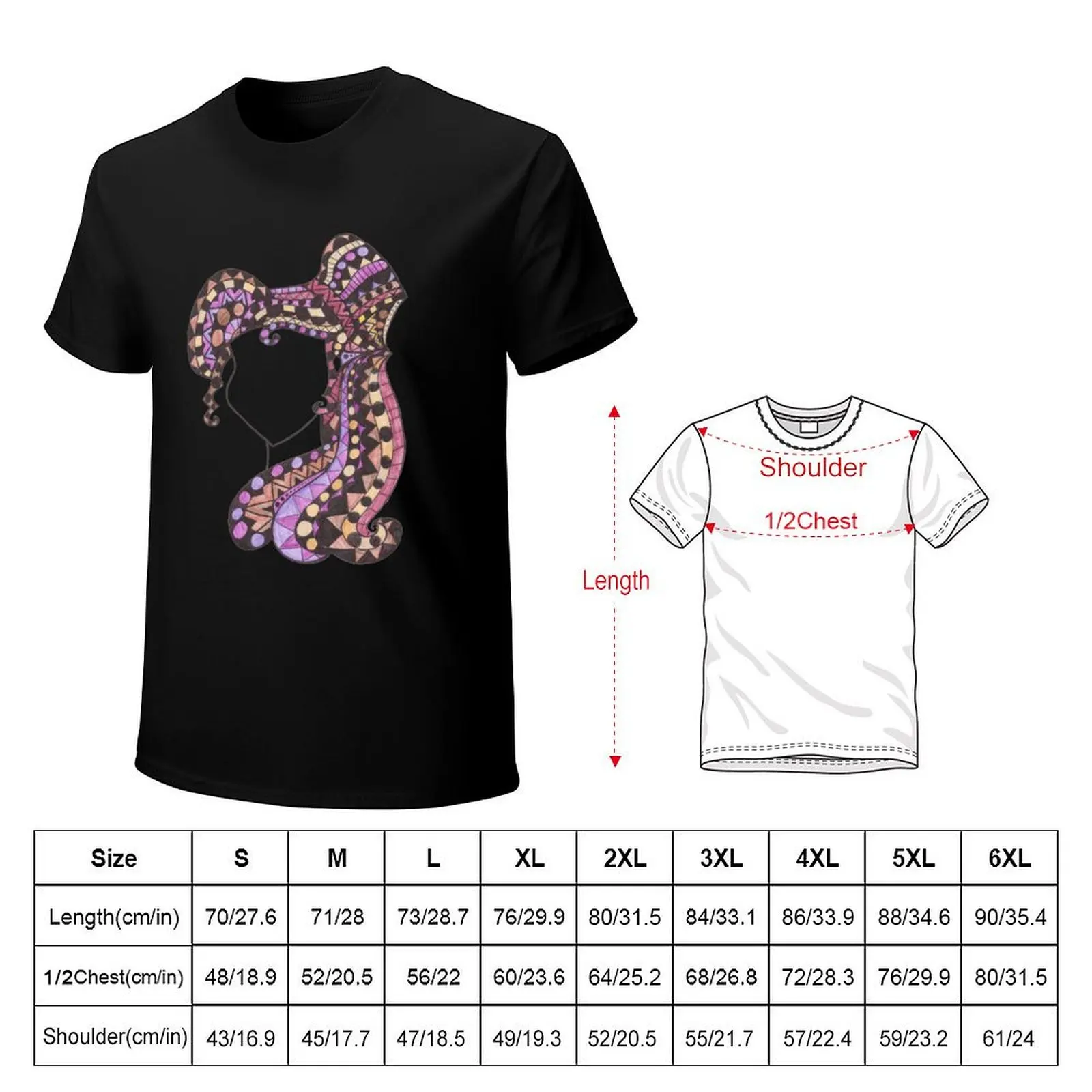 Meg-Zentangle T-Shirt blacks funnys essential t shirt basketball graphic tees men tshirt