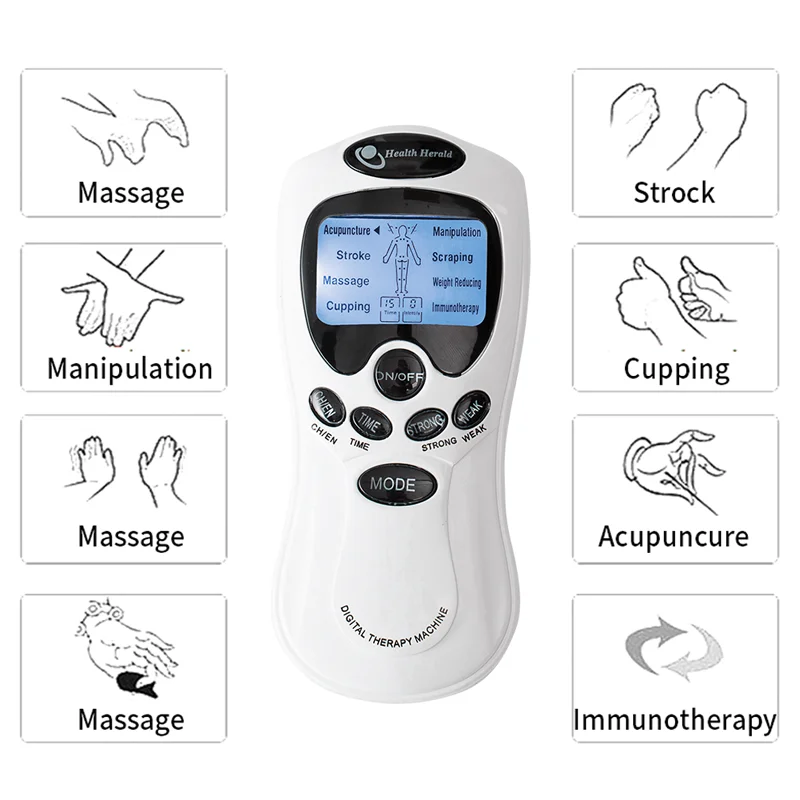 Electric Pulse Massager Tense Unit Machine Tens Acupuncture Electric Body Massage Instrument Electrical Muscle Stimulator for Ne