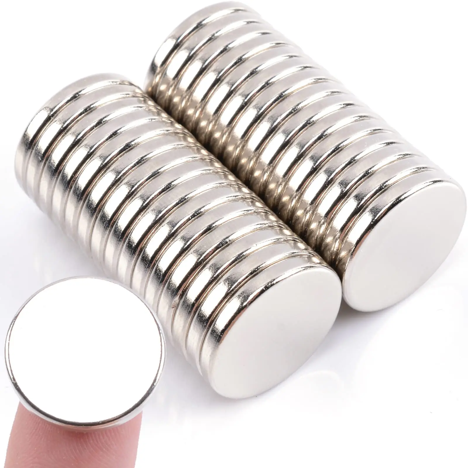 Strong Neodymium Magnets 20x3mm Round Rare Earth Magnets for Whiteboard, Office, DIY, Science, Photo, Refrigerator