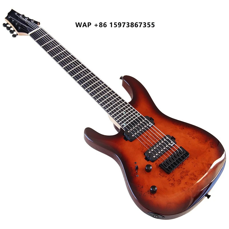 39 Inch 8-string Left-handed Tree Pomegranate Pointed Bright Light Electric Guitar Beginner Professional Grade Pickup