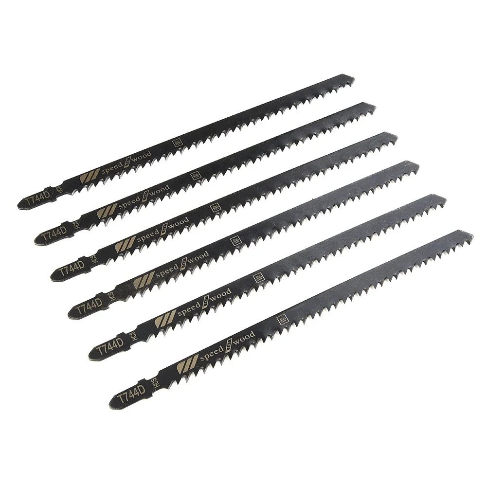 6pcs T744D Long 180mm Jigsaw Blades Very Fast Cuts High Carbon Steel Blade For Wood Products Woodworking Blades