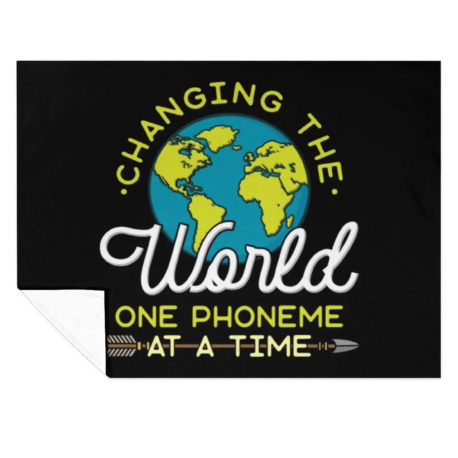 

SLP - Speech Language Pathologist - Changing The World Throw Blanket Sleeping Bag Decorative Beds Softest Vintage Blankets