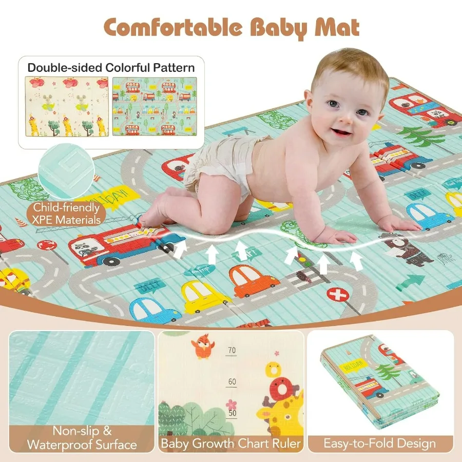 Cercadinho grande para bebês com tapete, 81 ''x 57'', cercadinho para bebês e crianças com cesta de basquete, redes de futebol, puxar anéis, bolas do oceano zi