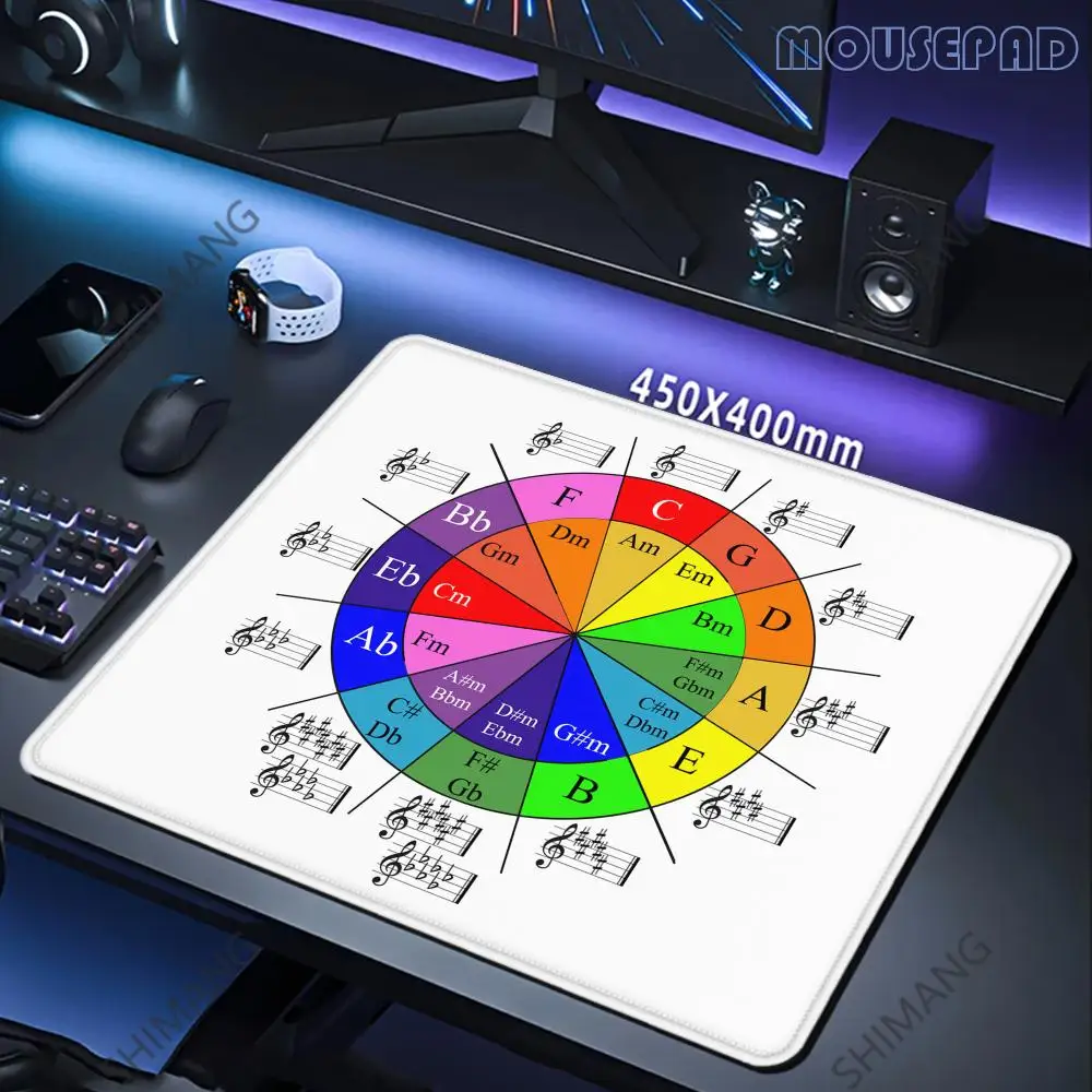 Music Theory Cheat Sheet Mouse Pad Small Mouse Pad Desktop Computer Keyboard Wireless Mouse Boy Girl Gift for Play games