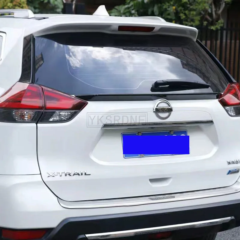 For nissan X-Trail Rogue T32 2014 2015 2016 2017 2018 Car Trunk Lip Rear Aero Add-on Spoiler Wing Cover Trim Pearl White Black