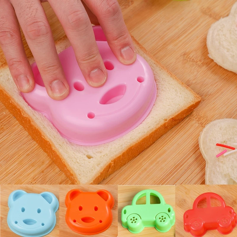 Cut Bear Sandwich Mold Toast Bread Making Cutter Mould Baking Pastry Tools Children Interesting Food Bread Biscuit Embosser