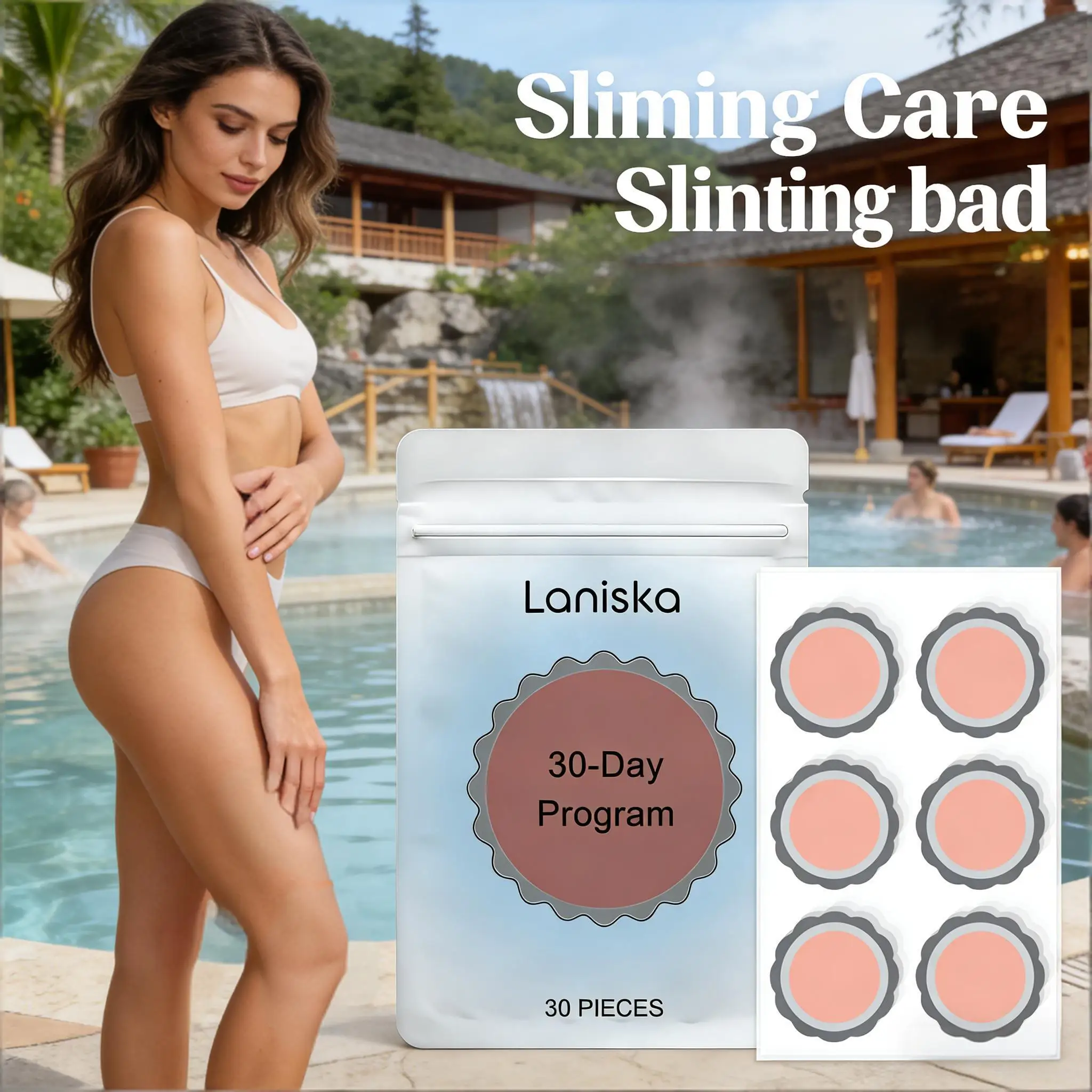 Slimming Body Patches Appetite Control Boost Metabolism Body Shaping Gentle Formula Weight Loss Stickers Suitable for Daily Care