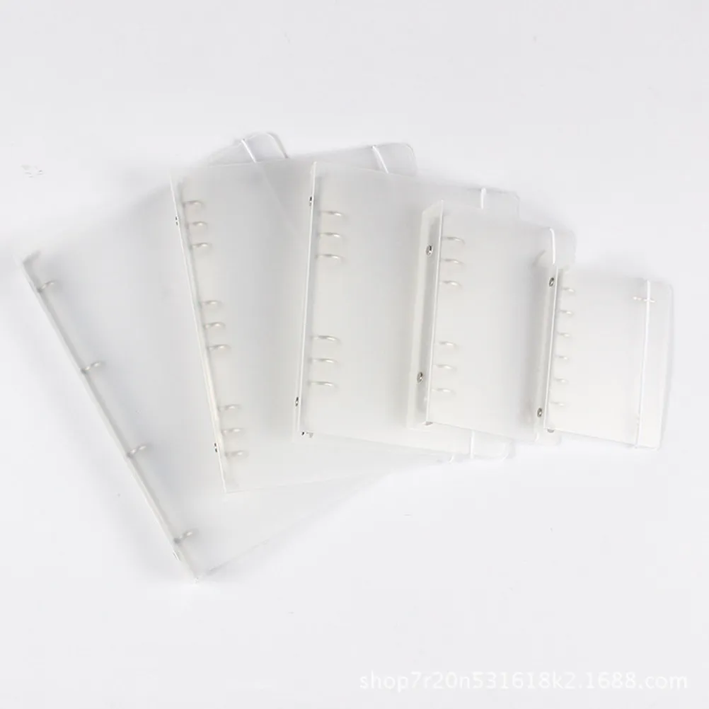 

A6 Frosted File Binder PP Material Semi Transparent Clip Folder with Elastic Band for School Office Business File Office