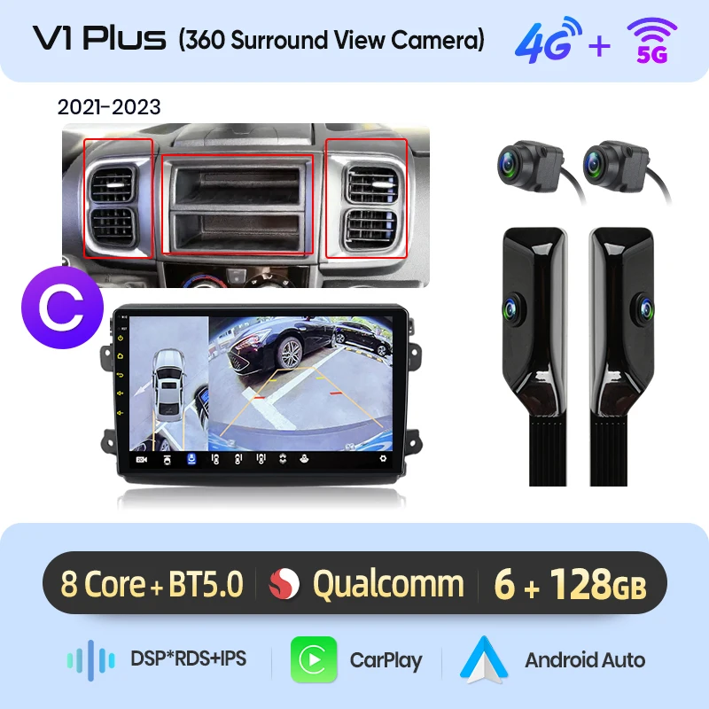 Junsun 9 inch Android 15 autoradio voor Fiat Ducato Peugeot Boxer 2 Citroen Jumper 2 2006-2023 voor Apple CarPlay Auto IPS scherm stereo multimediaspeler automotive slimme intelligente systemen 2 Din