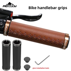 MOTSUV Bicycle Handle Bar Grips MTB Mountain Bike Cortical Retro Locking Handlebar Cover Rubber Non-slip Cycling High-grade NEW