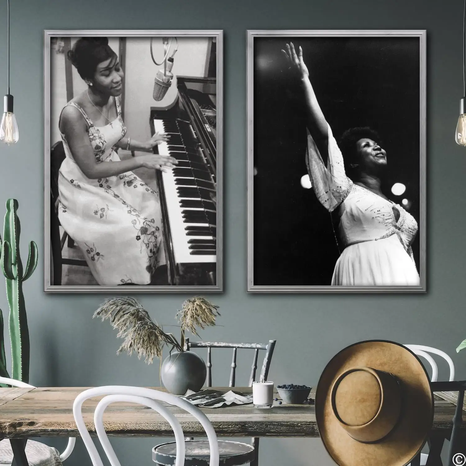 

aretha franklin singer Decorative Canvas Posters Room Bar Cafe Decor Gift Print Art Wall Paintings