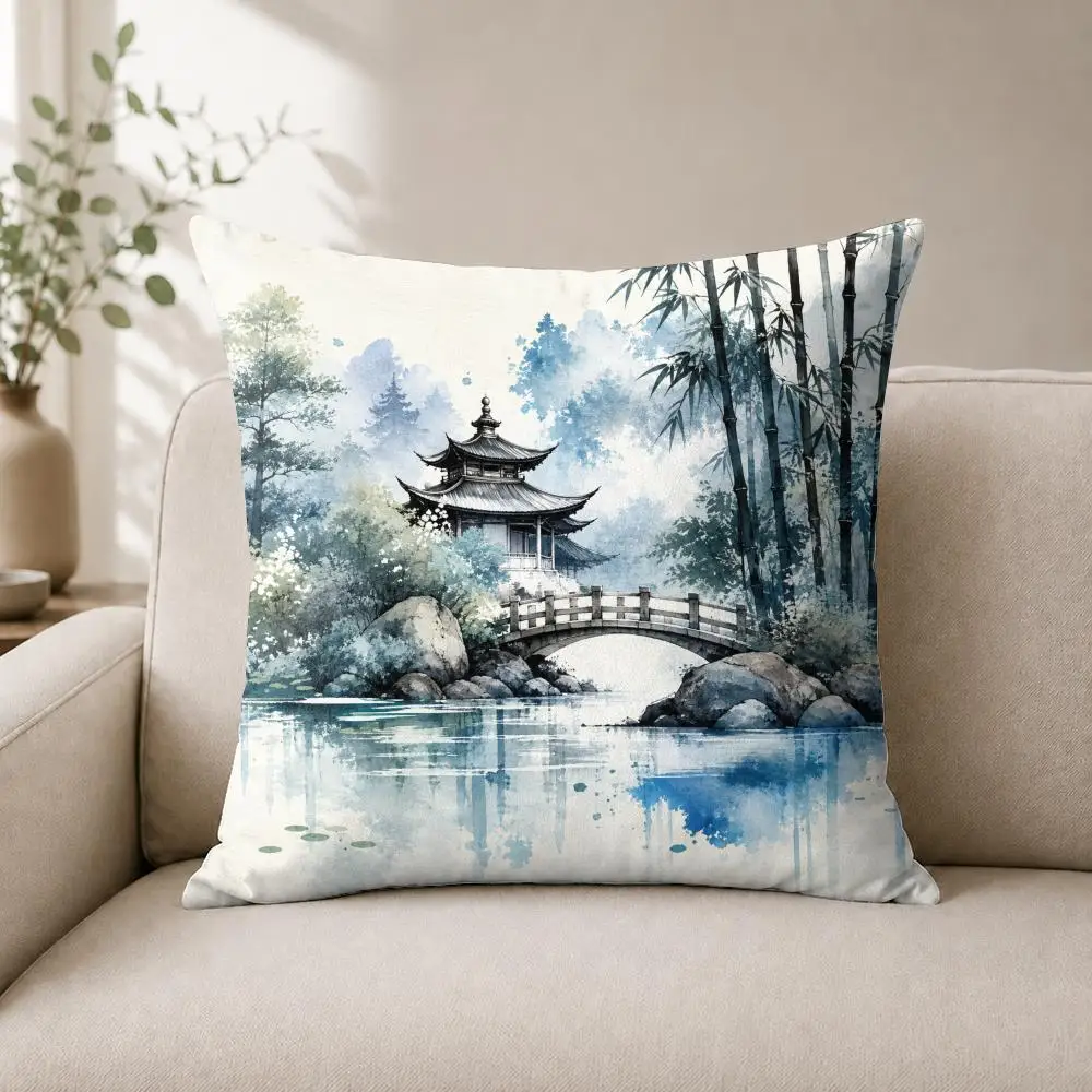 Jade Mist Reverie Cushion Cover Luxury Soft Plush Short Fur Cushion Case Warm Cozy Sofa Bed Decorative Home