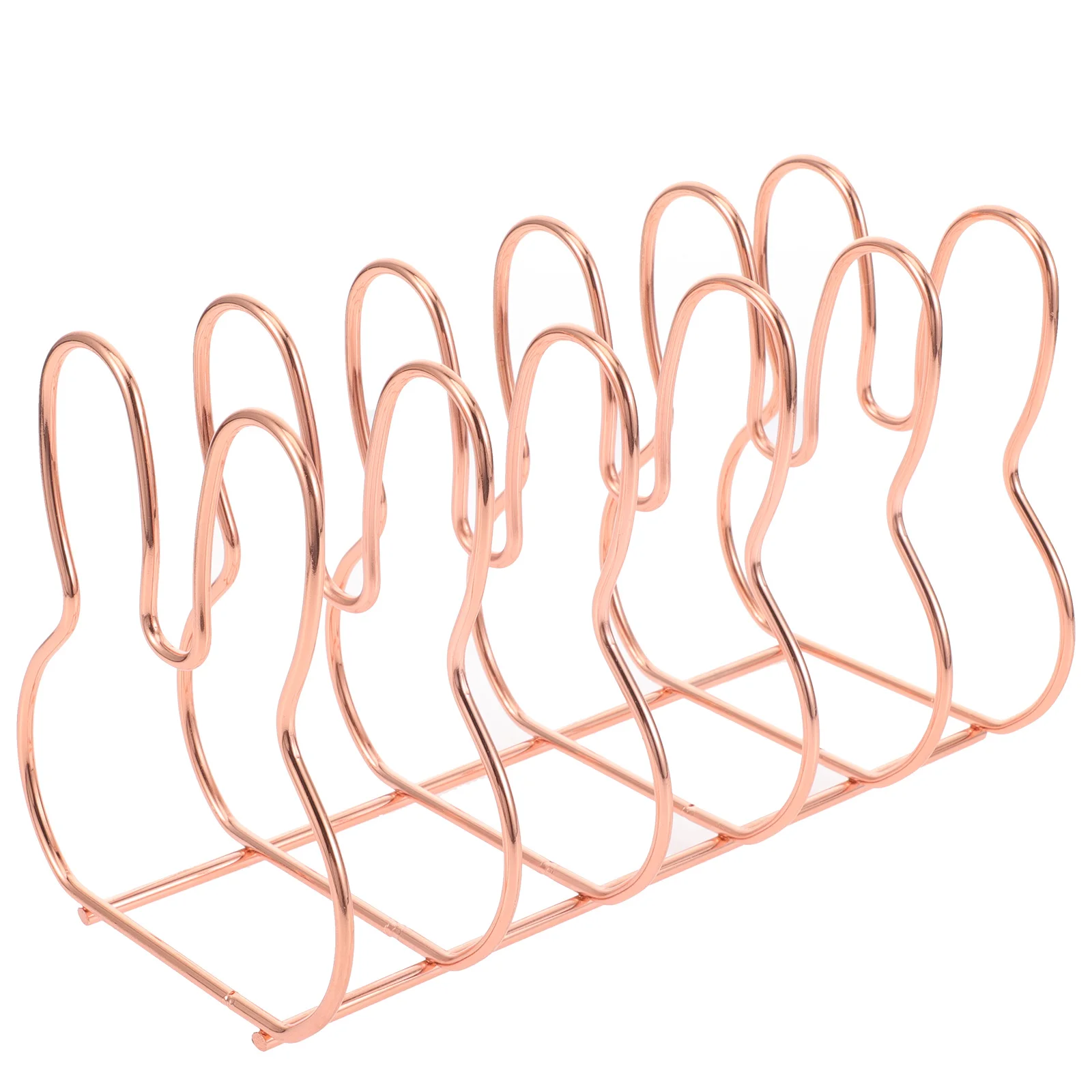 

Iron Book Stand Desktop Bookends Smooth Polished Surface Book Organizer for Home Office Study Filing Magazine Holder